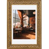 image:imageGolden State Art 13x19 Black amp Silver Photo Frame Mat for 11x17 Real Glass  Removable White Mat Fits 11x17 Picture Art Poster or Print Display Black with Silver amp Burgundy 15 Inch Frame BorderBronze