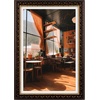 image:imageGolden State Art 13x19 Black amp Silver Photo Frame Mat for 11x17 Real Glass  Removable White Mat Fits 11x17 Picture Art Poster or Print Display Black with Silver amp Burgundy 15 Inch Frame BorderDark Brown With Gold