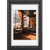 image:imageGolden State Art 13x19 Black amp Silver Photo Frame Mat for 11x17 Real Glass  Removable White Mat Fits 11x17 Picture Art Poster or Print Display Black with Silver amp Burgundy 15 Inch Frame BorderBlack  Silver  Burgundy