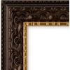 image:imageGolden State Art 13x19 Black amp Silver Photo Frame Mat for 11x17 Real Glass  Removable White Mat Fits 11x17 Picture Art Poster or Print Display Black with Silver amp Burgundy 15 Inch Frame BorderDark Brown With Gold