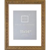 image:imageGolden State Art 13x19 Black amp Silver Photo Frame Mat for 11x17 Real Glass  Removable White Mat Fits 11x17 Picture Art Poster or Print Display Black with Silver amp Burgundy 15 Inch Frame BorderBronze