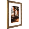 image:imageGolden State Art 13x19 Black amp Silver Photo Frame Mat for 11x17 Real Glass  Removable White Mat Fits 11x17 Picture Art Poster or Print Display Black with Silver amp Burgundy 15 Inch Frame BorderBronze