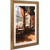 image:imageGolden State Art 13x19 Black amp Silver Photo Frame Mat for 11x17 Real Glass  Removable White Mat Fits 11x17 Picture Art Poster or Print Display Black with Silver amp Burgundy 15 Inch Frame BorderBronze
