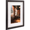 image:imageGolden State Art 13x19 Black amp Silver Photo Frame Mat for 11x17 Real Glass  Removable White Mat Fits 11x17 Picture Art Poster or Print Display Black with Silver amp Burgundy 15 Inch Frame BorderBlack  Silver  Burgundy