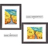 image:imageGolden State Art 13x19 Black amp Silver Photo Frame Mat for 11x17 Real Glass  Removable White Mat Fits 11x17 Picture Art Poster or Print Display Black with Silver amp Burgundy 15 Inch Frame BorderBlack  Silver  Burgundy