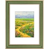 image:imageGolden State Art 13x19 Dark Gold Brown Photo Frame Mat for 11x17 Real Glass  White Color Mat Fits 11x17 Picture Art Poster or Print Display 125 Inch Frame Border Vintage Antique Style Wall HangGreen With Gold Trim