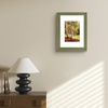 image:imageGolden State Art 13x19 Dark Gold Brown Photo Frame Mat for 11x17 Real Glass  White Color Mat Fits 11x17 Picture Art Poster or Print Display 125 Inch Frame Border Vintage Antique Style Wall HangGreen With Gold Trim