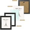 image:imageGolden State Art 13x19 Dark Gold Brown Photo Frame Mat for 11x17 Real Glass  White Color Mat Fits 11x17 Picture Art Poster or Print Display 125 Inch Frame Border Vintage Antique Style Wall HangSilverbeige With Blackdark Brown Inner Panel