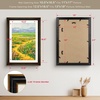 image:imageGolden State Art 13x19 Dark Gold Brown Photo Frame Mat for 11x17 Real Glass  White Color Mat Fits 11x17 Picture Art Poster or Print Display 125 Inch Frame Border Vintage Antique Style Wall HangBlack With Gold Trim