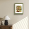 image:imageGolden State Art 13x19 Dark Gold Brown Photo Frame Mat for 11x17 Real Glass  White Color Mat Fits 11x17 Picture Art Poster or Print Display 125 Inch Frame Border Vintage Antique Style Wall HangGreen With Gold Trim