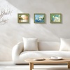 image:imageGolden State Art 13x19 Dark Gold Brown Photo Frame Mat for 11x17 Real Glass  White Color Mat Fits 11x17 Picture Art Poster or Print Display 125 Inch Frame Border Vintage Antique Style Wall HangGreen With Gold Trim