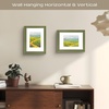 image:imageGolden State Art 13x19 Dark Gold Brown Photo Frame Mat for 11x17 Real Glass  White Color Mat Fits 11x17 Picture Art Poster or Print Display 125 Inch Frame Border Vintage Antique Style Wall HangGreen With Gold Trim