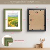 image:imageGolden State Art 13x19 Dark Gold Brown Photo Frame Mat for 11x17 Real Glass  White Color Mat Fits 11x17 Picture Art Poster or Print Display 125 Inch Frame Border Vintage Antique Style Wall HangGreen With Gold Trim