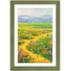 image:imageGolden State Art 13x19 Dark Gold Brown Photo Frame Mat for 11x17 Real Glass  White Color Mat Fits 11x17 Picture Art Poster or Print Display 125 Inch Frame Border Vintage Antique Style Wall HangGreen With Gold Trim