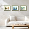 image:imageGolden State Art 13x19 Dark Gold Brown Photo Frame Mat for 11x17 Real Glass  White Color Mat Fits 11x17 Picture Art Poster or Print Display 125 Inch Frame Border Vintage Antique Style Wall HangGreen With Gold Trim