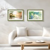 image:imageGolden State Art 13x19 Dark Gold Brown Photo Frame Mat for 11x17 Real Glass  White Color Mat Fits 11x17 Picture Art Poster or Print Display 125 Inch Frame Border Vintage Antique Style Wall HangGreen With Gold Trim