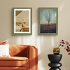 image:imageGolden State Art 13x19 Dark Gold Brown Photo Frame Mat for 11x17 Real Glass  White Color Mat Fits 11x17 Picture Art Poster or Print Display 125 Inch Frame Border Vintage Antique Style Wall HangGreen With Gold Trim