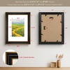 image:imageGolden State Art 13x19 Dark Gold Brown Photo Frame Mat for 11x17 Real Glass  White Color Mat Fits 11x17 Picture Art Poster or Print Display 125 Inch Frame Border Vintage Antique Style Wall HangBlack With Gold Trim