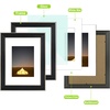 image:imageGolden State Art 13x19 Dark Gold Brown Photo Frame Mat for 11x17 Real Glass  White Color Mat Fits 11x17 Picture Art Poster or Print Display 125 Inch Frame Border Vintage Antique Style Wall HangSilverbeige With Blackdark Brown Inner Panel