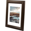image:imageGolden State Art 16x20 Brown Photo Frame Ivory Mat for 11x14 Real Glass  Fits 11x14 Picture Art Poster or Print Display 2inch Wide11x14
