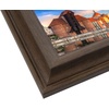 image:imageGolden State Art 16x20 Brown Photo Frame Ivory Mat for 11x14 Real Glass  Fits 11x14 Picture Art Poster or Print Display 2inch Wide8x20
