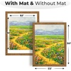 image:imageGolden State Art 18x24 Dark GoldBrown Frame White Mat for 16x20 Plexiglass  Fits 16x20 Picture Art Poster or Print Display Wall Mounting Vintage Ornate Finish Photo FrameBronze