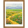 image:imageGolden State Art 18x24 Dark GoldBrown Frame White Mat for 16x20 Plexiglass  Fits 16x20 Picture Art Poster or Print Display Wall Mounting Vintage Ornate Finish Photo FrameBronze