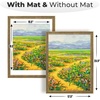 image:imageGolden State Art 18x24 Dark GoldBrown Frame White Mat for 16x20 Plexiglass  Fits 16x20 Picture Art Poster or Print Display Wall Mounting Vintage Ornate Finish Photo FrameDistressed Gold