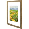 image:imageGolden State Art 18x24 Dark GoldBrown Frame White Mat for 16x20 Plexiglass  Fits 16x20 Picture Art Poster or Print Display Wall Mounting Vintage Ornate Finish Photo FrameDistressed Gold