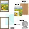 image:imageGolden State Art 18x24 Dark GoldBrown Frame White Mat for 16x20 Plexiglass  Fits 16x20 Picture Art Poster or Print Display Wall Mounting Vintage Ornate Finish Photo FrameDistressed Gold