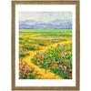 image:imageGolden State Art 18x24 Dark GoldBrown Frame White Mat for 16x20 Plexiglass  Fits 16x20 Picture Art Poster or Print Display Wall Mounting Vintage Ornate Finish Photo FrameDistressed Gold