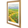 image:imageGolden State Art 18x24 Dark GoldBrown Frame White Mat for 16x20 Plexiglass  Fits 16x20 Picture Art Poster or Print Display Wall Mounting Vintage Ornate Finish Photo FrameBronze