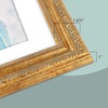image:imageGolden State Art 18x24 Distressed Gold Frame White Mat for 16x20 Plexiglass  Plexiglass Fits 16x20 Picture Art Poster or Print Display or 18x24 Without Mat Ornate Vintage Photo FrameBronze