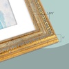 image:imageGolden State Art 18x24 Distressed Gold Frame White Mat for 16x20 Plexiglass  Plexiglass Fits 16x20 Picture Art Poster or Print Display or 18x24 Without Mat Ornate Vintage Photo FrameDistressed Gold