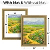 image:imageGolden State Art 18x24 Distressed Gold Frame White Mat for 16x20 Plexiglass  Plexiglass Fits 16x20 Picture Art Poster or Print Display or 18x24 Without Mat Ornate Vintage Photo FrameAntique Gold with Green