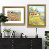 image:imageGolden State Art 18x24 Distressed Gold Frame White Mat for 16x20 Plexiglass  Plexiglass Fits 16x20 Picture Art Poster or Print Display or 18x24 Without Mat Ornate Vintage Photo FrameAntique Gold with Green