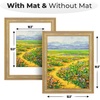 image:imageGolden State Art 18x24 Distressed Gold Frame White Mat for 16x20 Plexiglass  Plexiglass Fits 16x20 Picture Art Poster or Print Display or 18x24 Without Mat Ornate Vintage Photo FrameDistressed Gold