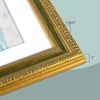 image:imageGolden State Art 18x24 Distressed Gold Frame White Mat for 16x20 Plexiglass  Plexiglass Fits 16x20 Picture Art Poster or Print Display or 18x24 Without Mat Ornate Vintage Photo FrameAntique Gold with Green