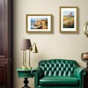 image:imageGolden State Art 18x24 Distressed Gold Frame White Mat for 16x20 Plexiglass  Plexiglass Fits 16x20 Picture Art Poster or Print Display or 18x24 Without Mat Ornate Vintage Photo FrameAntique Gold with Green