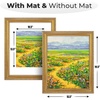 image:imageGolden State Art 18x24 Distressed Gold Frame White Mat for 16x20 Plexiglass  Plexiglass Fits 16x20 Picture Art Poster or Print Display or 18x24 Without Mat Ornate Vintage Photo FrameAntique Gold