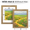 image:imageGolden State Art 18x24 Distressed Gold Frame White Mat for 16x20 Plexiglass  Plexiglass Fits 16x20 Picture Art Poster or Print Display or 18x24 Without Mat Ornate Vintage Photo FrameBronze