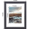 image:imageGolden State Art 2 Pack 11x14 Photo Frame Mat for 8x10 Real Glass  Bronze  White Mat Fits 8x10 Picture Art Poster or Print DisplayOrnate Finish Style 15 Inch Frame Border Wall Mount DisplayBlack With Silver  Burgundy