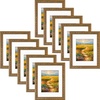 image:imageGolden State Art 2 Pack 11x14 Photo Frame Mat for 8x10 Real Glass  Bronze  White Mat Fits 8x10 Picture Art Poster or Print DisplayOrnate Finish Style 15 Inch Frame Border Wall Mount DisplayBronze Gold
