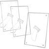 image:imageGolden State Art 3 Pack 4x6 Acrylic Picture Frame with Stand  Frameless Frame with Strong Magnets for Wedding Sign Reception Decoration Photos and Art Display4x6