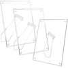 image:imageGolden State Art 3 Pack 4x6 Acrylic Picture Frame with Stand  Frameless Frame with Strong Magnets for Wedding Sign Reception Decoration Photos and Art Display6x8