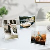 image:imageGolden State Art 3 Pack 4x6 Acrylic Picture Frame with Stand  Frameless Frame with Strong Magnets for Wedding Sign Reception Decoration Photos and Art Display6x8