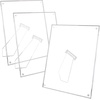 image:imageGolden State Art 3 Pack 4x6 Acrylic Picture Frame with Stand  Frameless Frame with Strong Magnets for Wedding Sign Reception Decoration Photos and Art Display8x10