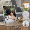 image:imageGolden State Art 3 Pack 5x7 Acrylic Picture Frame with Stand  Frameless Frame with Strong Magnets for Wedding Sign Reception Decoration Photos and Art Display8x10