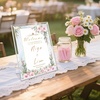 image:imageGolden State Art 3 Pack 5x7 Acrylic Picture Frame with Stand  Frameless Frame with Strong Magnets for Wedding Sign Reception Decoration Photos and Art Display8x10