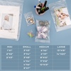 image:imageGolden State Art 3x 3 Clear Zip Plastic Bags 200 Pack  Resealable Small Zipper Bags For Snacks Ring Coin Seeds
